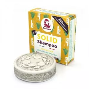 Lamazuna Champú para cabellos normales - arcilla blanca y verde (70 g)