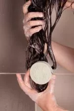 Lamazuna Champú para cabellos normales - arcilla blanca y verde (70 g)