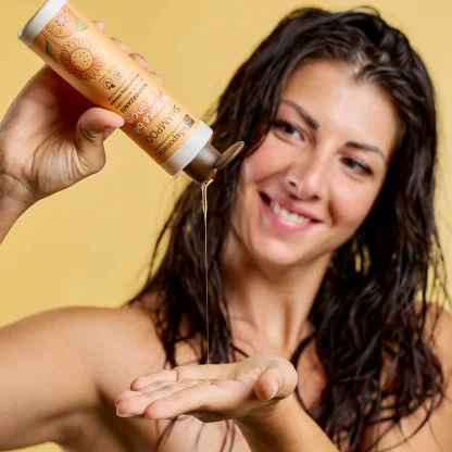 laSaponaria Champú con girasol y naranja dulce BIO 30 ml