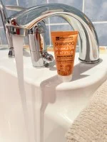 laSaponaria Champú con girasol y naranja dulce BIO 30 ml