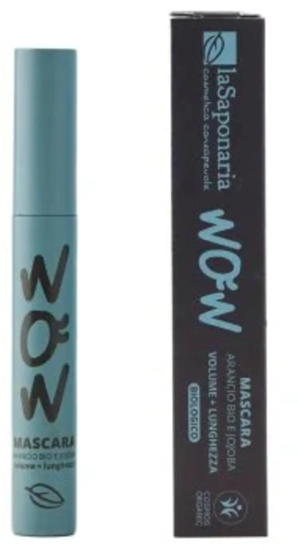 laSaponaria Máscara de pestañas Volume & Length con jojoba BIO - negra (10 ml) - para mayor volumen y longitud de las pestañas