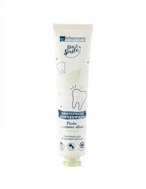 laSaponaria Pasta dental blanqueadora WonderWhite - menta y carbón activado BIO (75 ml)