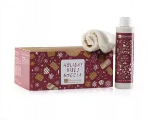 laSaponaria Pack de regalo Holiday Vibes - gel de ducha y guantes exfoliantes