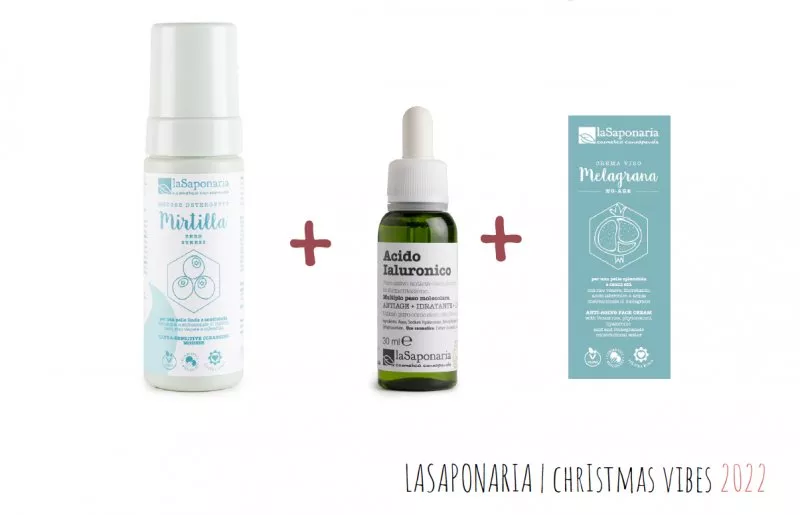 Paquete de regalo Holiday Vibes - limpiadora facial y suero de ácido hialurónico | Ferwer.cz