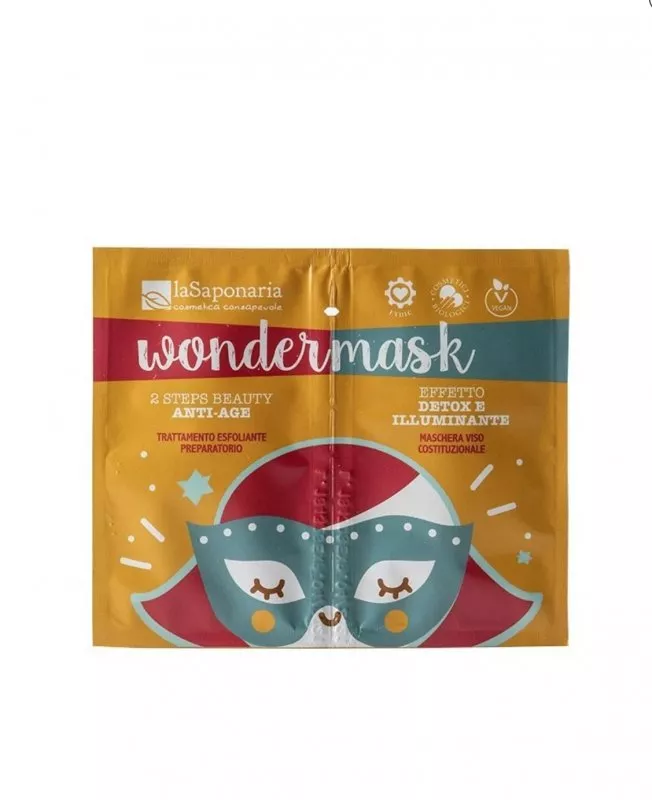laSaponaria Wondermask Mascarilla facial antienvejecimiento bifásica (8 5 ml)