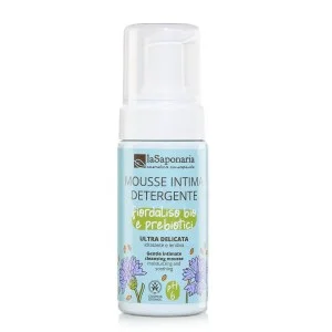 laSaponaria Espuma limpiadora íntima con aciano y prebióticos BIO (100 ml) - apta para niños y para la etapa de la menopausia