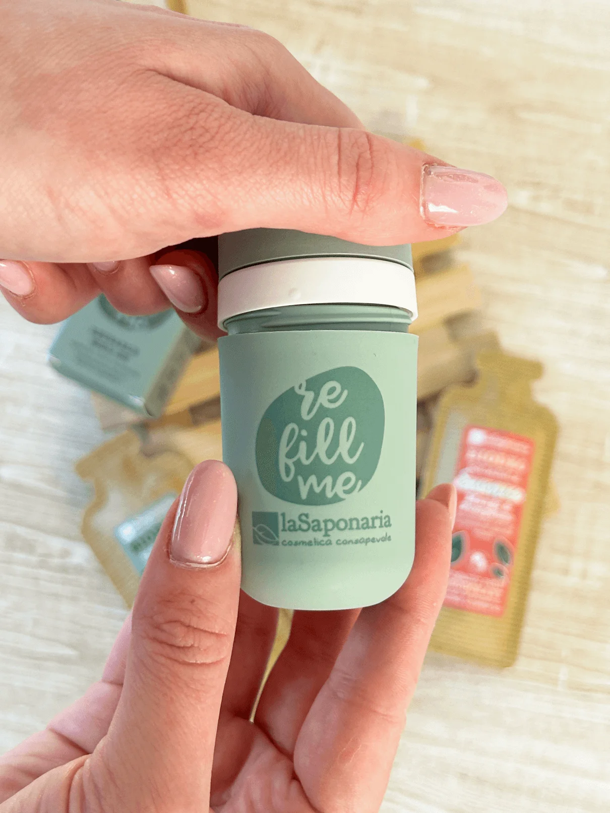 laSaponaria Recarga para desodorante roll-on Grace - sin perfume BIO (40 ml) - para piel sensible