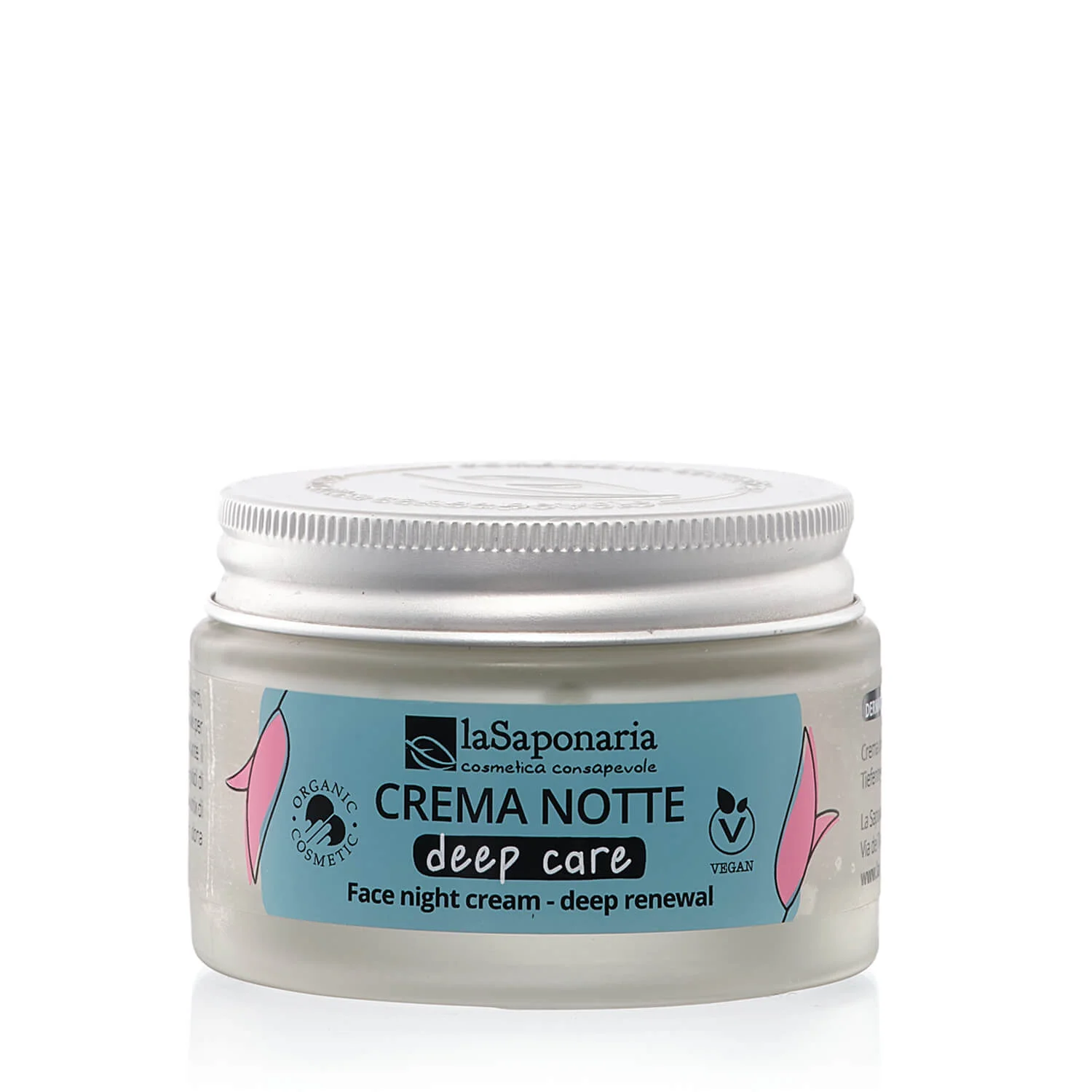 laSaponaria Crema facial de noche Deep Care para piel madura BIO (50 ml) - regeneración profunda durante el sueño