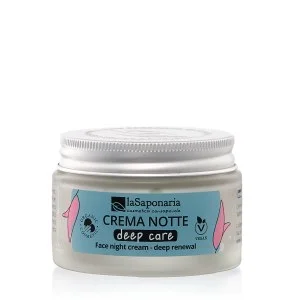 laSaponaria Crema facial de noche Deep Care para piel madura BIO (50 ml) - regeneración profunda durante el sueño