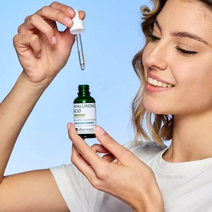 laSaponaria Sérum facial - Ácido hialurónico BIO (30 ml) - hidrata y reafirma la piel