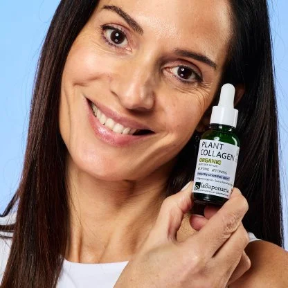 laSaponaria Sérum facial - Colágeno vegetal BIO (30 ml) - para una piel más lisa y firme