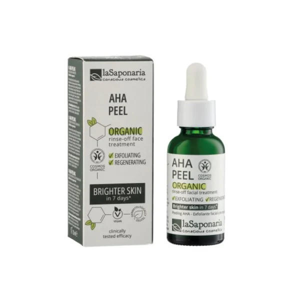 laSaponaria Peeling AHA facial BIO (30 ml) - apto también para piel sensible