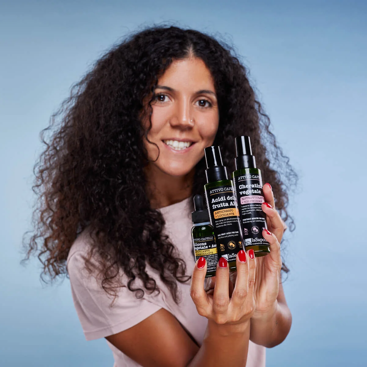 laSaponaria Queratina vegetal para el cabello - spray activo reestructurante y voluminizador (100 ml) - apto para cabellos dañados y finos