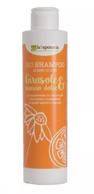 laSaponaria Champú con girasol y naranja dulce BIO (200 ml)