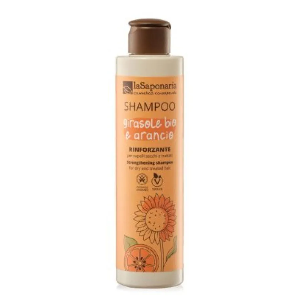 laSaponaria Champú con girasol y naranja dulce BIO (200 ml)