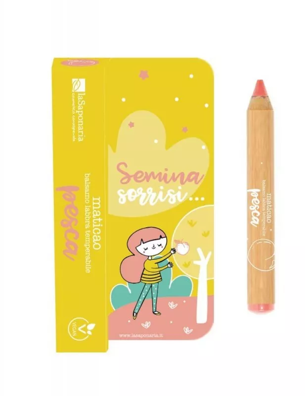 laSaponaria Bálsamo labial con color en lápiz Maticao - Melocotón (2,5 g)