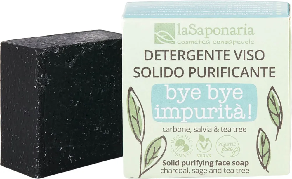 laSaponaria Jabón limpiador sólido para pieles grasas y mixtas BIO (70 g)
