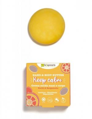 Manteca sólida Keep Calm BIO para manos y cuerpo (80 ml)