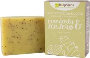 laSaponaria Jabón sólido de oliva BIO - Almendra y jengibre (100 g)