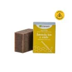 laSaponaria Jabón sólido de oliva BIO - Miel y lavanda (100 g) - apto para cuerpo y rostro