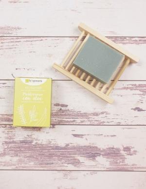 Jabón sólido de oliva BIO - hierbas mediterráneas con aloe (100 g)