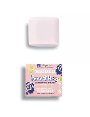 laSaponaria Desodorante sólido Sweet Hug BIO (40 g) - con aroma de flores primaverales