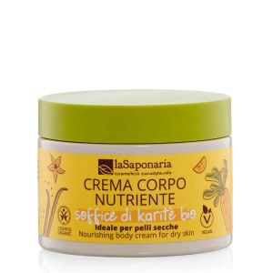 Crema corporal nutritiva con manteca de karité BIO (200 ml) - ideal para piel seca