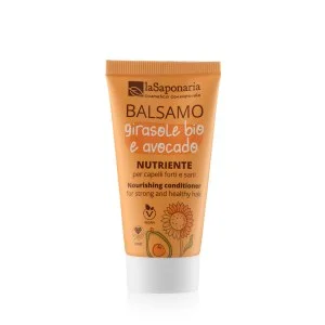 laSaponaria Acondicionador nutritivo con girasol y aguacate para cabello seco y dañado 30 ml