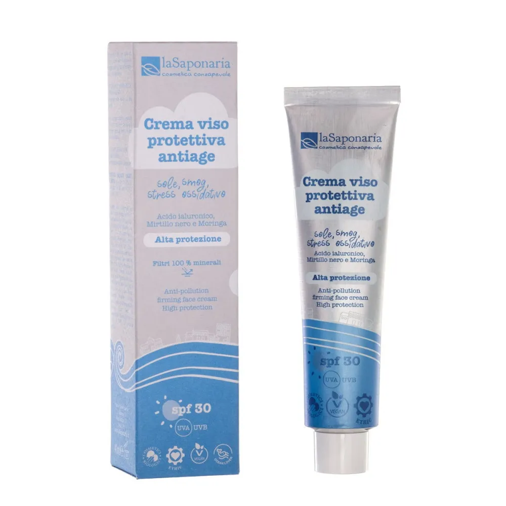 laSaponaria Crema reafirmante y protectora de la piel SPF 30 BIO (40 ml)