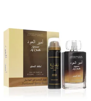 Set de regalo Lattafa Ameer Al Oudh unisex agua perfumada 100 ml + desodorante 50 ml