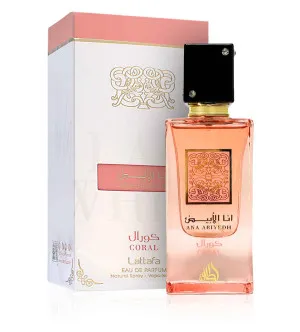 Lattafa Ana Abiyedh Coral agua de perfume para mujeres 60 ml