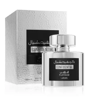 Lattafa Confidential Platinum eau de parfum para hombre 100 ml