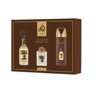 Lattafa Lattafa Pride Eternal Oud EDP 100 ml + EDP 20 ml + DEO en aerosol 200 ml UNISEX