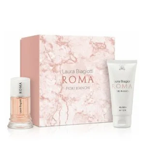 Laura Biagiotti Roma Fiori Bianchi Eau de Toilette para mujer 25 ml + loción corporal