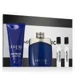 Montblanc Legend Blue 100 ml + gel de ducha para cuerpo y cabello 100 ml + EDP MINI 2 x agua de perfume para hombre