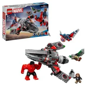 LEGO® Marvel 76292 Duelo: Capitán América vs. Hulk Rojo