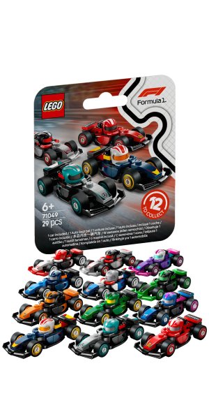 LEGO® Minifiguras 71049 Coches de carreras de F1® coleccionables