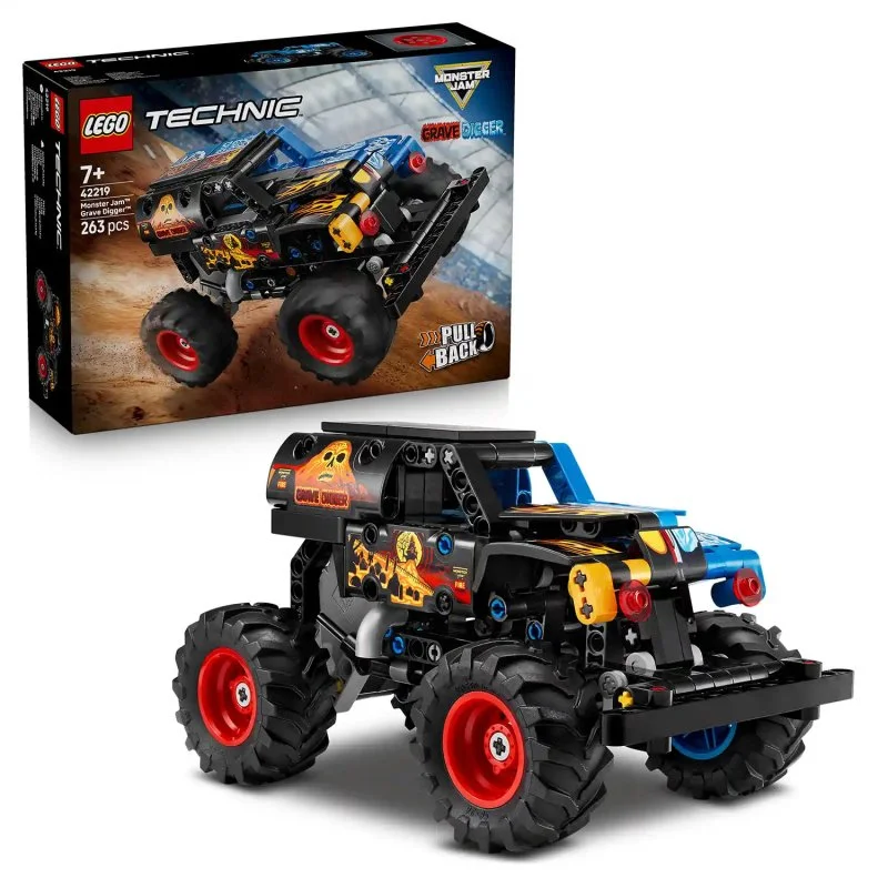 Technic 42219 Monster Jam™ Grave Digger™ Fuego y hielo