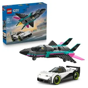 LEGO® City 60489 Avión a reacción vs. coche