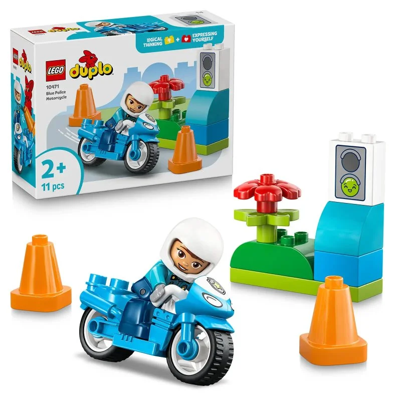 DUPLO® 10471 Moto de policía azul