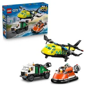 LEGO® City 60505 Remix: Avión, vehículo de servicio y aerodeslizador