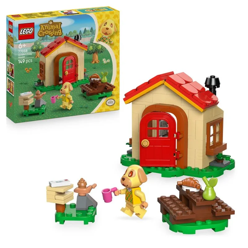 Animal Crossing™ 77058 Goldie y su casa acogedora