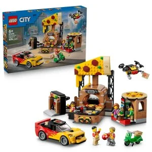 LEGO® City 60496 Reparto de pizza y vehículos