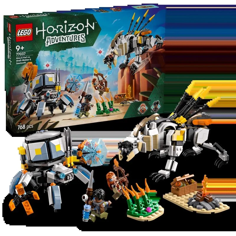 Horizon Adventures™ 77037 Aloy y Varl vs. Shell-Walker y Sawtooth