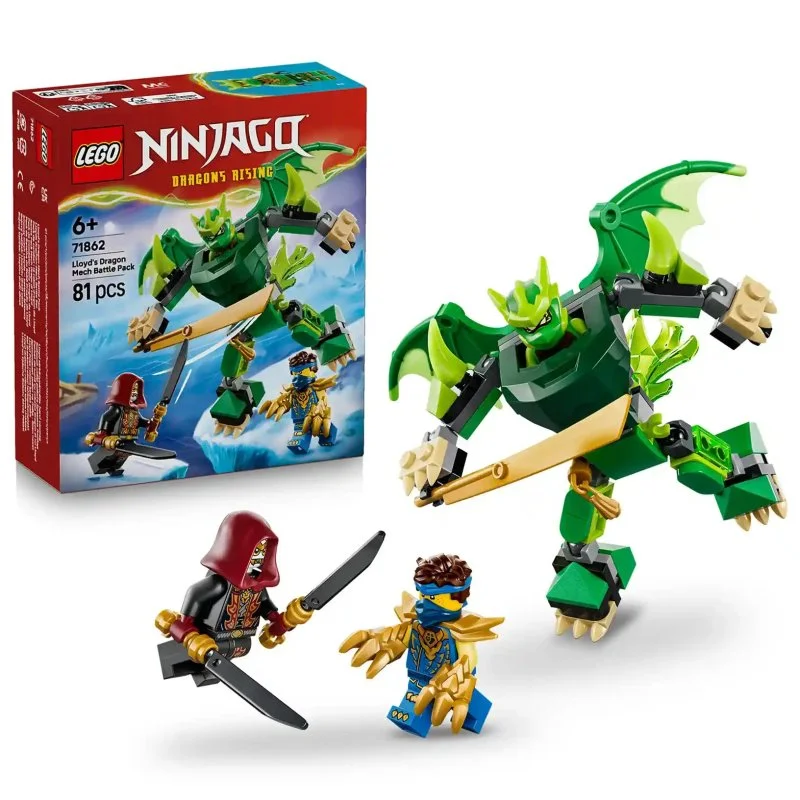 NINJAGO® 71862 Pack de combate: El traje de dragón de Lloyd