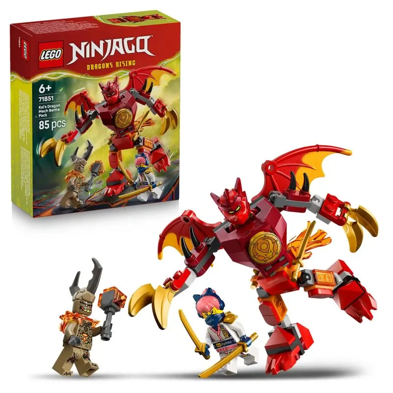 NINJAGO® 71851 Pack de combate de Kai con traje de dragón