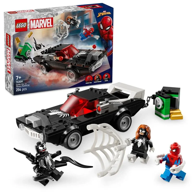 Marvel 76309 Spider-Man vs. el potente coche deportivo de Venom