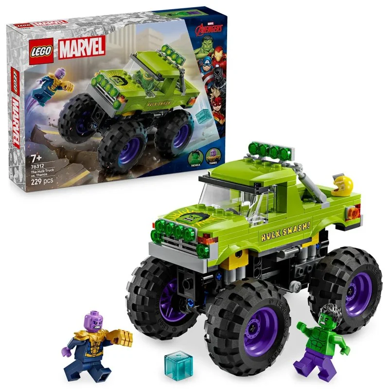 Marvel 76312 Camión de Hulk vs. Thanos