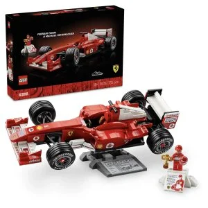 LEGO® Icons 11375 Ferrari F2004 y Michael Schumacher
