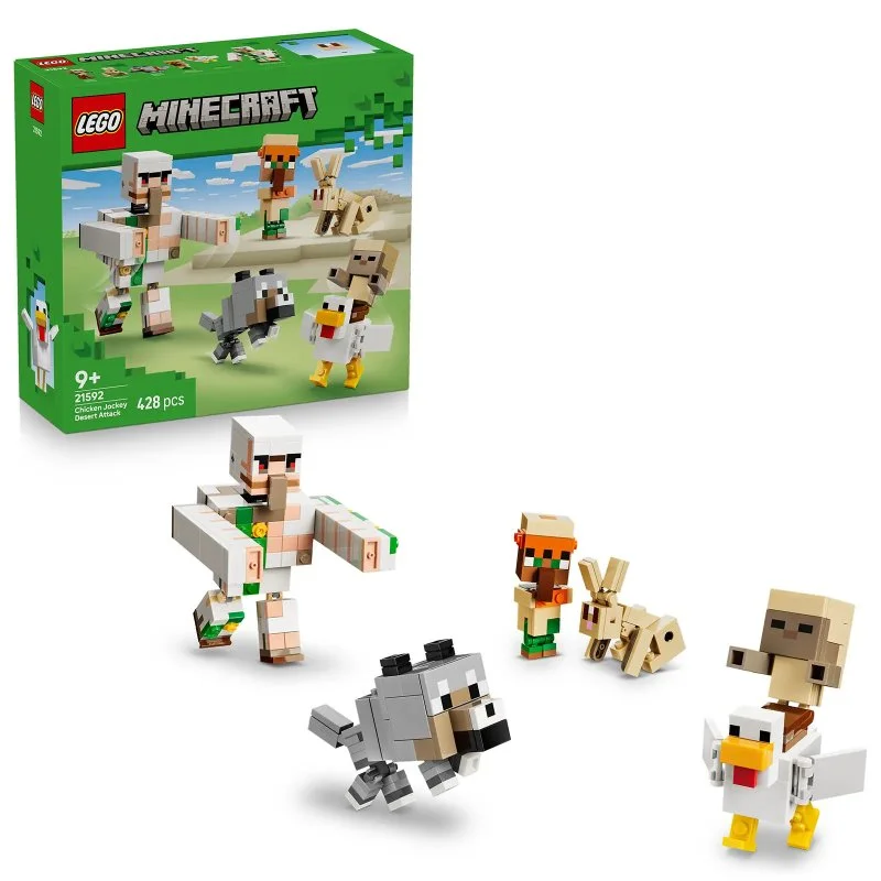 Minecraft® 21592 Jinete de gallina y ataque en el desierto